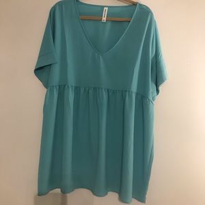 Zenana Outfitters • Flowy Babydoll Blouse • Women’s 1X